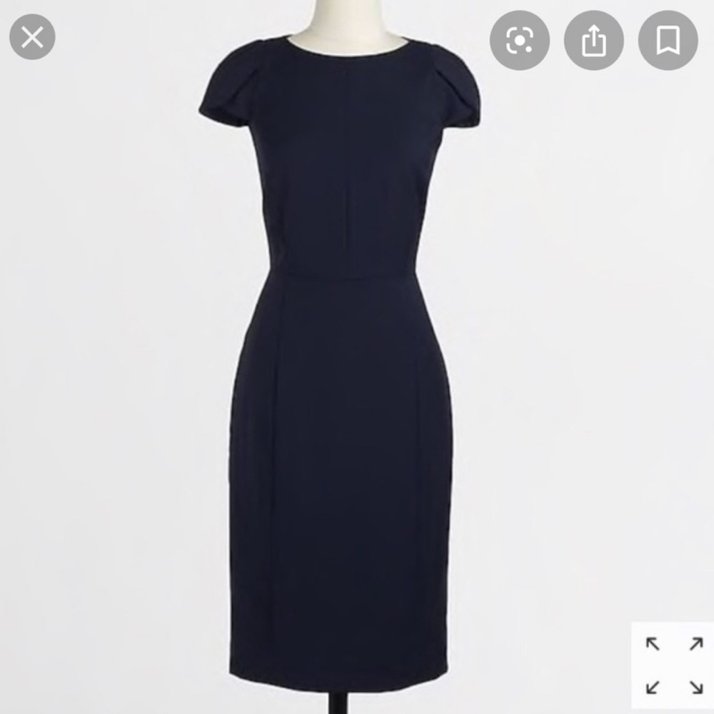 J. Crew Navy Blue Dress
